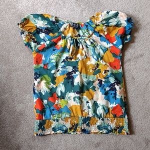 Floral print blouse